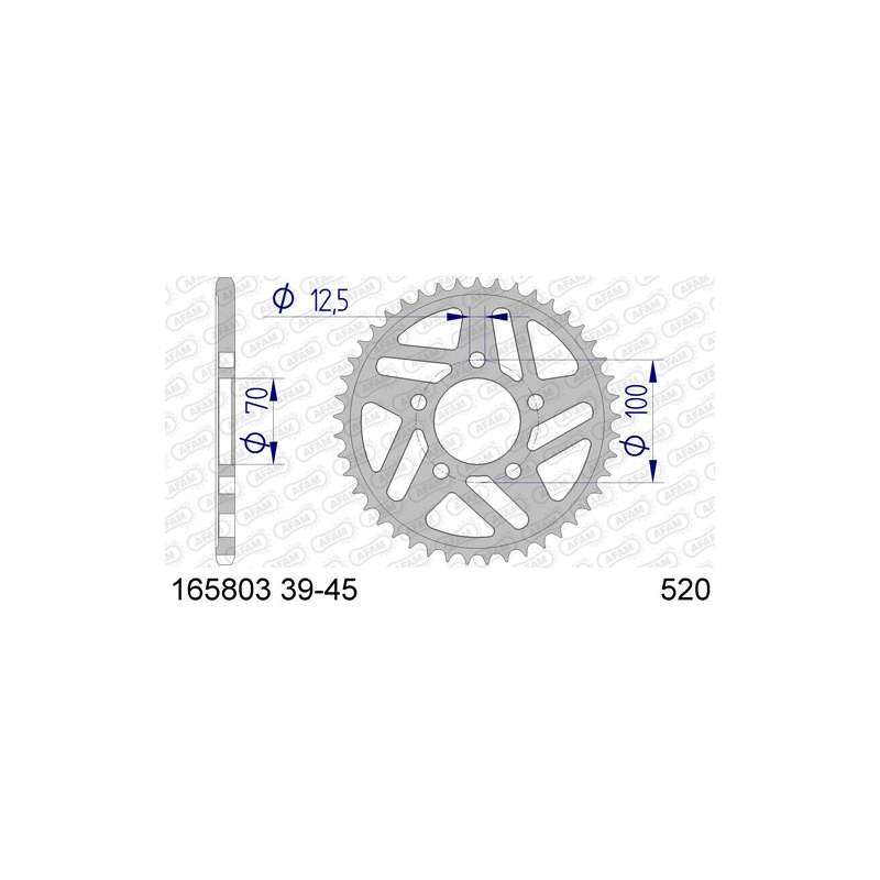 ZAHNKRANZ ALU 520 (165803-42 / 51-32244-42)