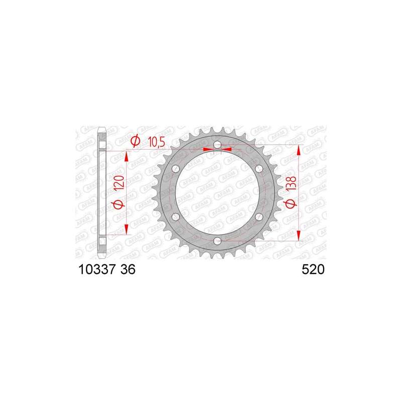 COURONNE ACIER 520 (10337 36 / JTR1220.36)