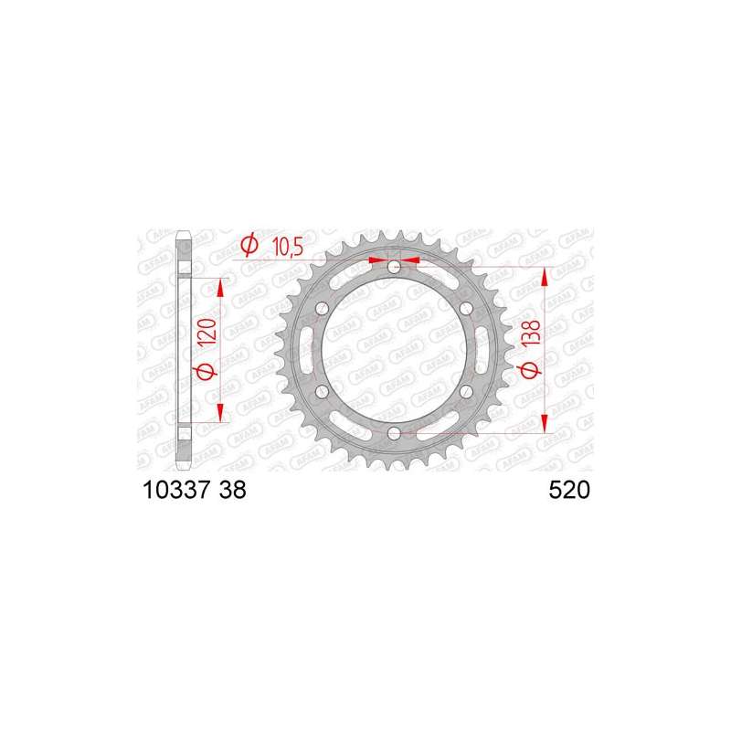 COURONNE ACIER 520 (10337 38 / JTR1220.38)