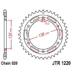 COURONNE ACIER 520 (10337 38 / JTR1220.38)