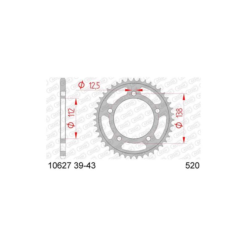 COURONNE ACIER 520 (10627-39 / JTR1303.39)