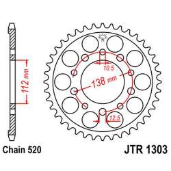 COURONNE ACIER 520 (10627-43 / 50-32206-43 / JTR1303.43)