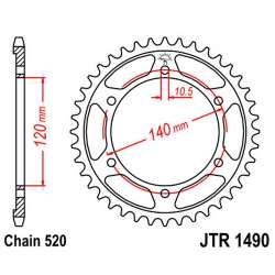 COURONNE ACIER 520 (16404-37 / JTR1490.37)
