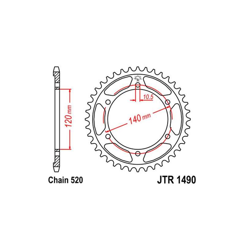 COURONNE ACIER 520 (JTR1490.40)