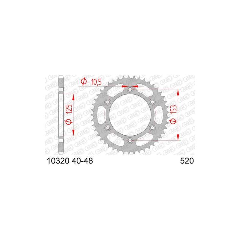 COURONNE ACIER 520 (10320-45 / JTR301.45)