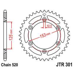 COURONNE ACIER 520 (10320-45 / JTR301.45)