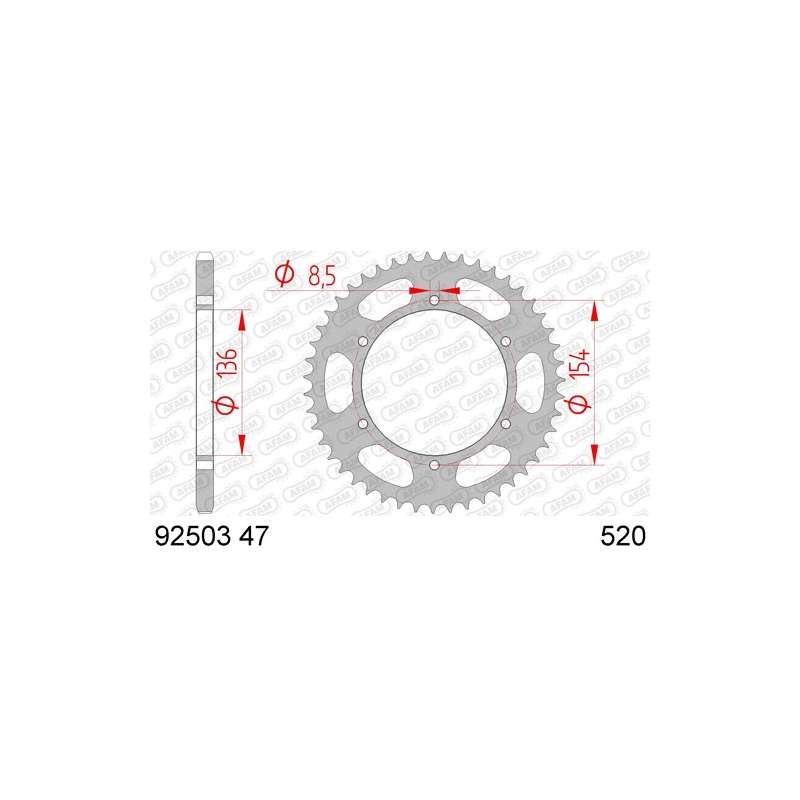COURONNE ACIER 520 (92503-47 / JTR9.47)