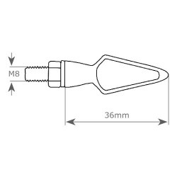 M11 BLINKER LED SMD BULLET S/R