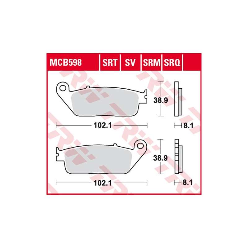 TRW BREMSBELÄGE SV