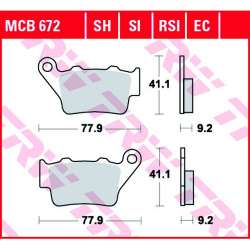 TRW PLAQUETTES DE FREIN RACING RSI