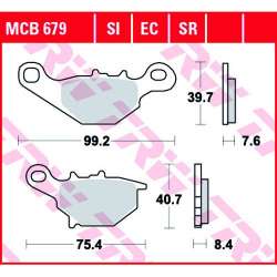 TRW PLAQUETTES DE FREIN SI