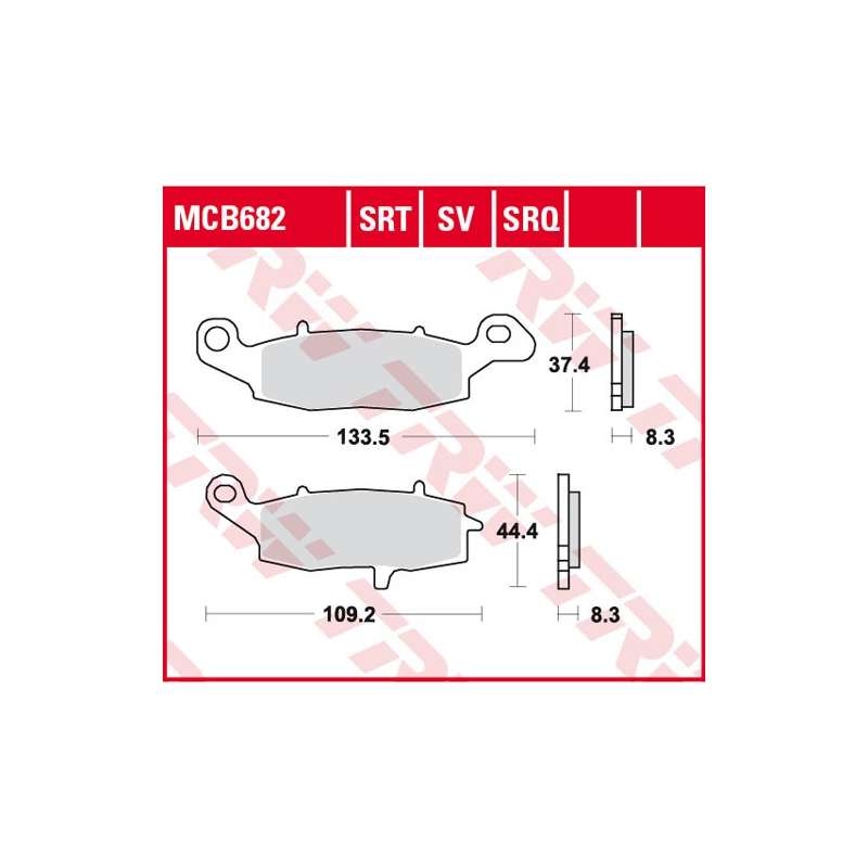 TRW BREMSBELÄGE SRT