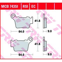 TRW PLAQUETTES DE FREIN RACING RSI