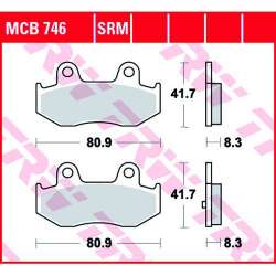 TRW PLAQUETTES DE FREIN SRM