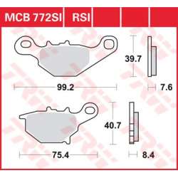 TRW PLAQUETTES DE FREIN RACING RSI