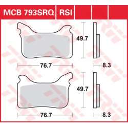 TRW PLAQUETTES DE FREIN RACING RSI
