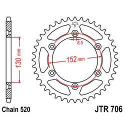 ZAHNKRANZ ALU 520 (36400N-46 / JTR706.46)