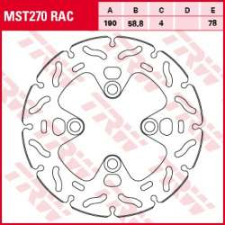 TRW DISQUE DE FREIN RAC