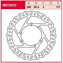 TRW BREMSSCHEIBE EC OFFROAD
