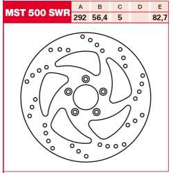 TRW DISQUE DE FREIN SWING DROITE