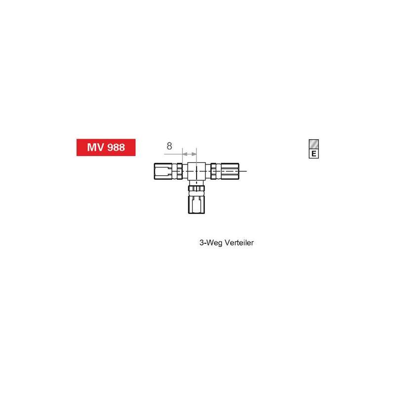 TRW VERTEILER 3-FACH FREISCHWEBEND