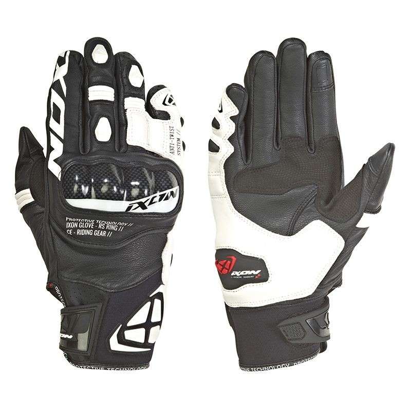 IXON RS RING Sommerhandschuh Schwarz-Weiss