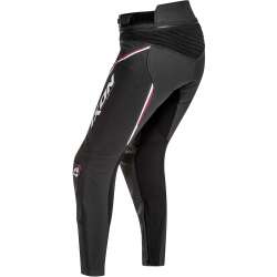 IXON TRINITY LADY Pantalon cuir Noir-Blanc-Fushia
