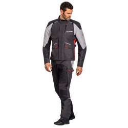 IXON BALDER Pantalon Noir-Gris-Rouge