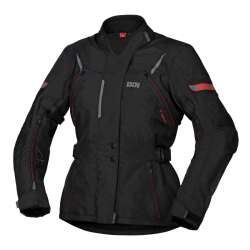 IXS Veste Femmes Tour Liz-ST noir-rouge