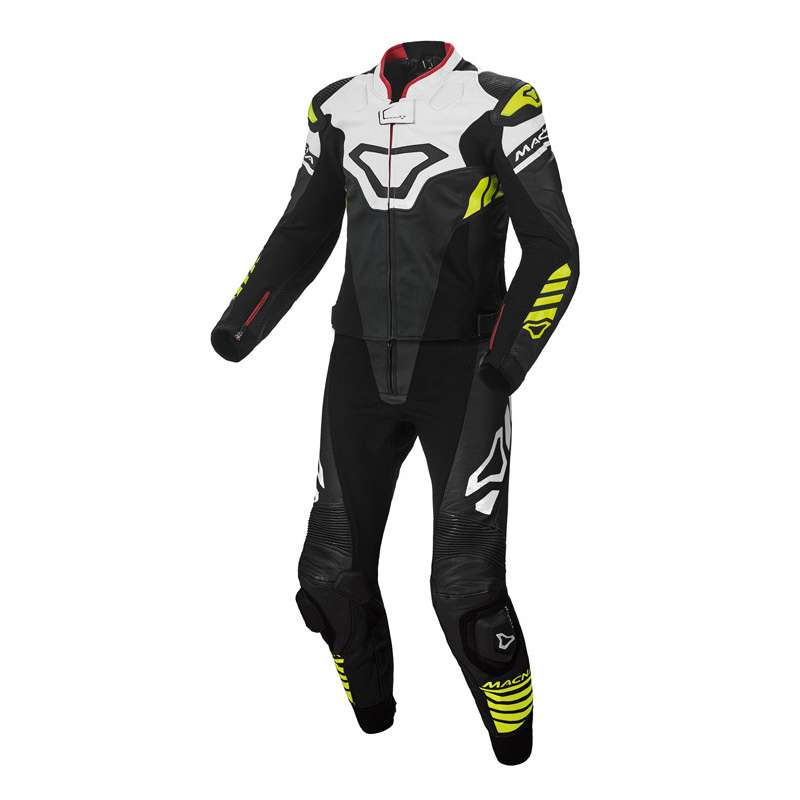 MACNA SUIT TRACKTIX 2PC NOIR/WHITE/YELLO