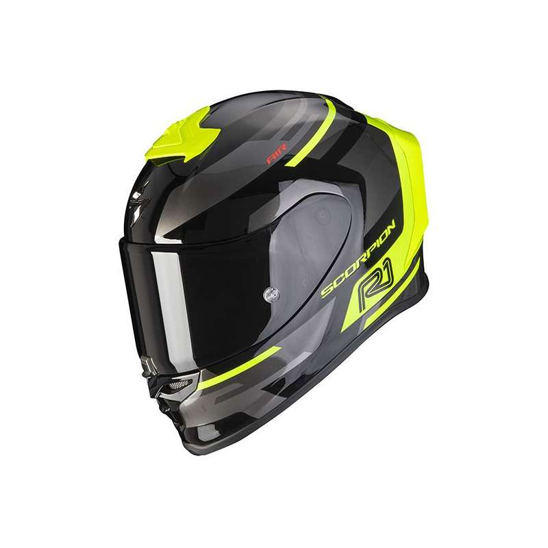 SCORPION EXO-R1 AIR ORBIS Noir-Jaune Fluo