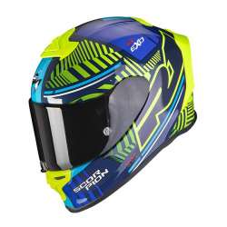 SCORPION EXO-R1 AIR VICTORY Bleu-Jaune Fluo