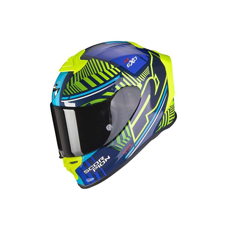 SCORPION EXO-R1 AIR VICTORY Bleu-Jaune Fluo