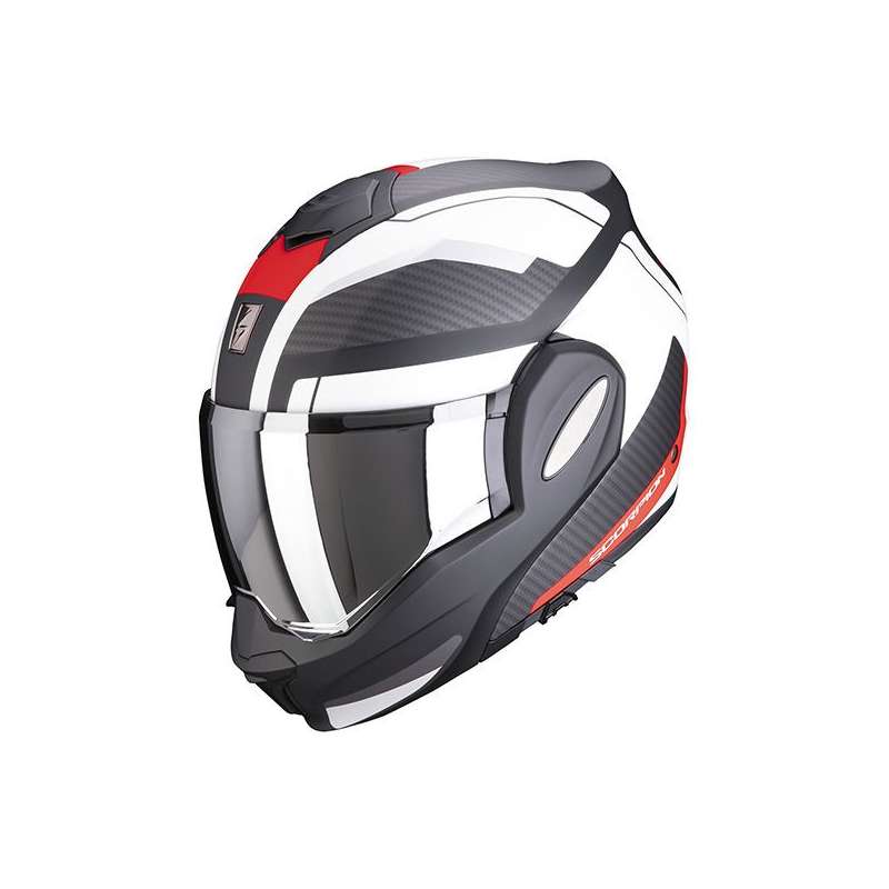 SCORPION EXO-TECH TRAP Noir Mat-Rouge-Blanc