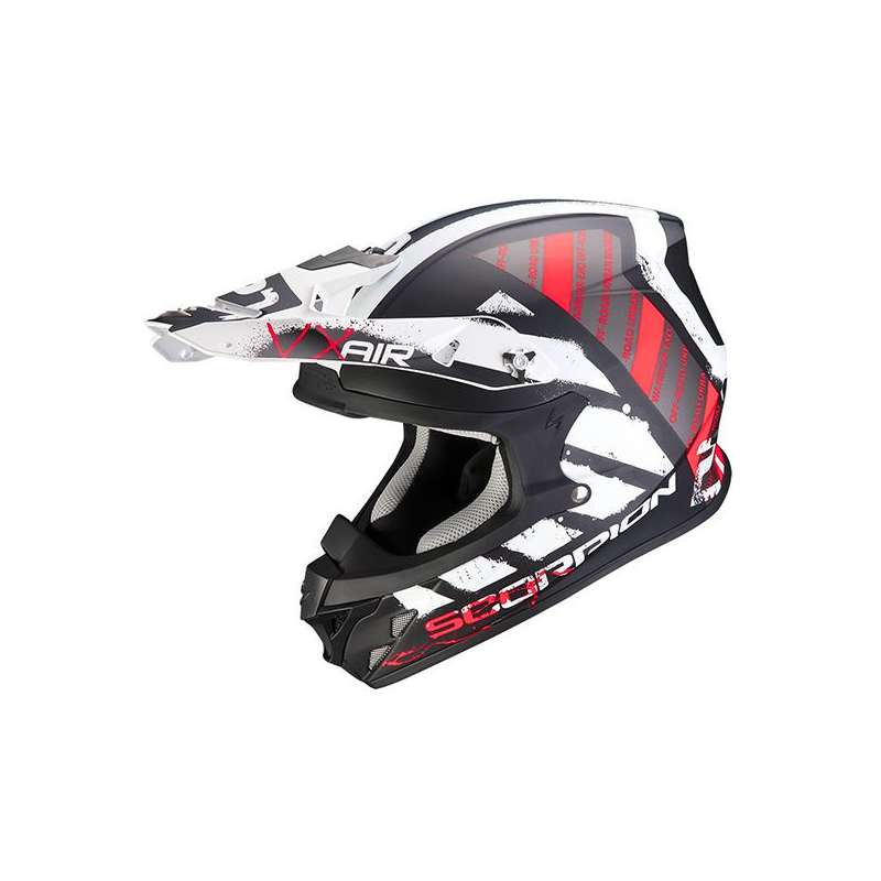 SCORPION VX-21 Air URBA Noir Mat-Blanc-Rouge