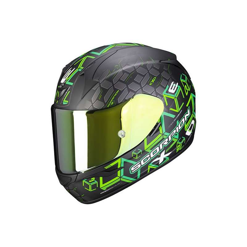 SCORPION EXO-390 CUBE Noir Mat-Vert