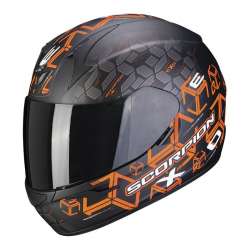 SCORPION EXO-390 CUBE Noir Mat-Orange