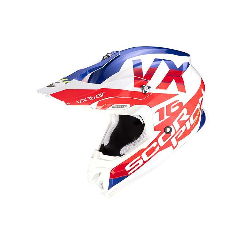 SCORPION VX-16 Air X-TURN Blanc-Rouge