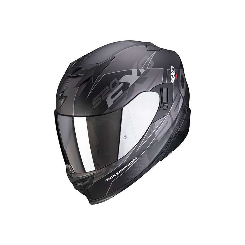SCORPION EXO-520 COVER Air Noir Mat-Argent