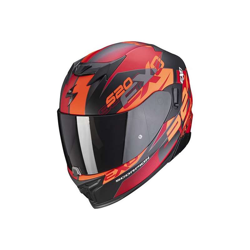 SCORPION EXO-520 COVER Air Noir Mat-Rouge