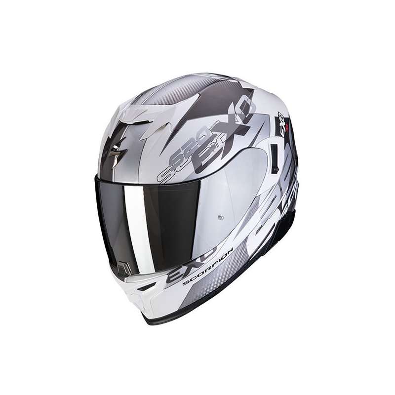 SCORPION EXO-520 COVER Air Blanc-Argent