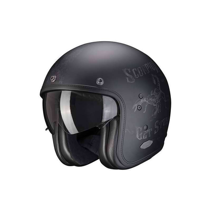 SCORPION BELFAST PIQUE Noir Mat-Argent
