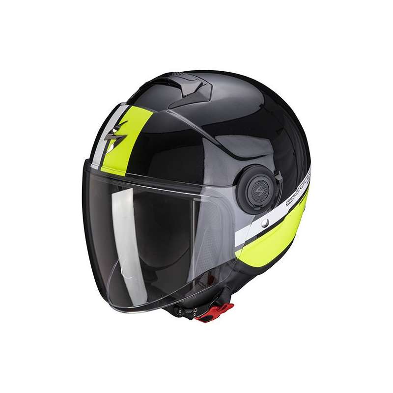 SCORPION EXO-CITY STRADA Noir Perle-Blanc-Jaune Fluo