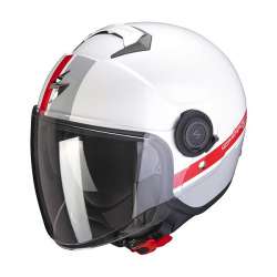 SCORPION EXO-CITY STRADA Blanc-Argent-Rouge