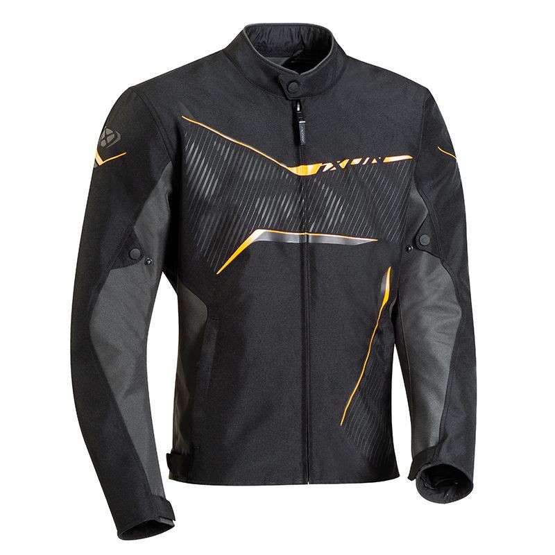 IXON SLASH Veste Textile Noir-Anthracite-Orange