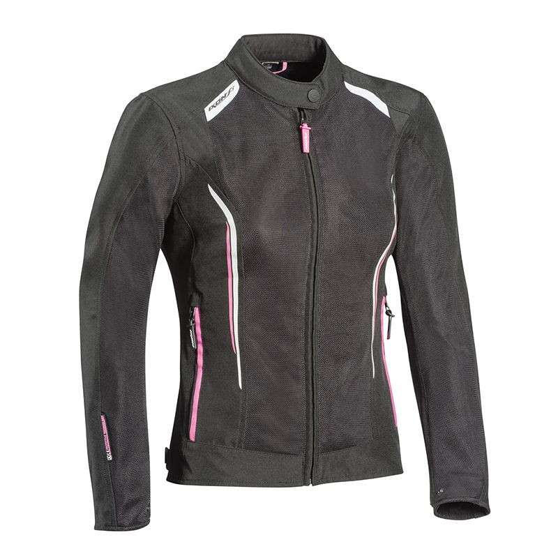 IXON COOL AIR LADY Veste Ventilé Noir-Blanc-Rose