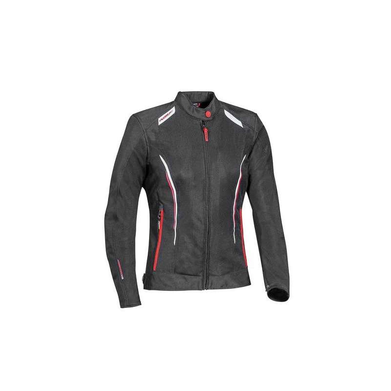 IXON COOL AIR LADY Veste Ventilé Noir-Blanc-Rouge