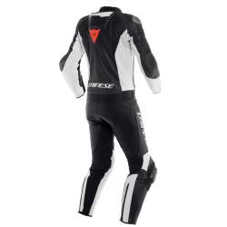 DAINESE Lederkombi 2-tlg. MISTEL schwarz matt-weiss