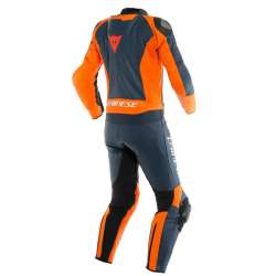 DAINESE Lederkombi 2-tlg. MISTEL dunkelblau-orange