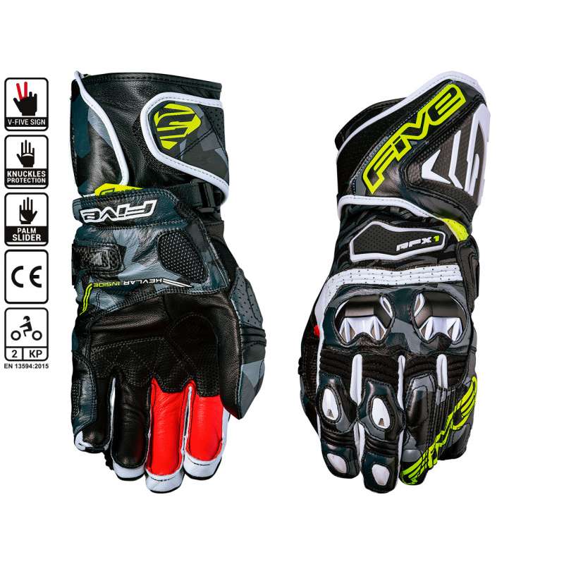 Five Handschuhe RFX1 Replica Camo neongelb | Dein Stil auf Motogoodeal